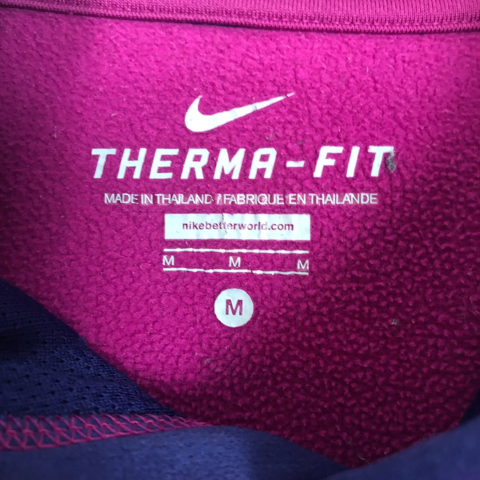 Nike Sweatshirt Womens Medium Hoodie Therma Fit Activewear Fitness Walking - Image 2