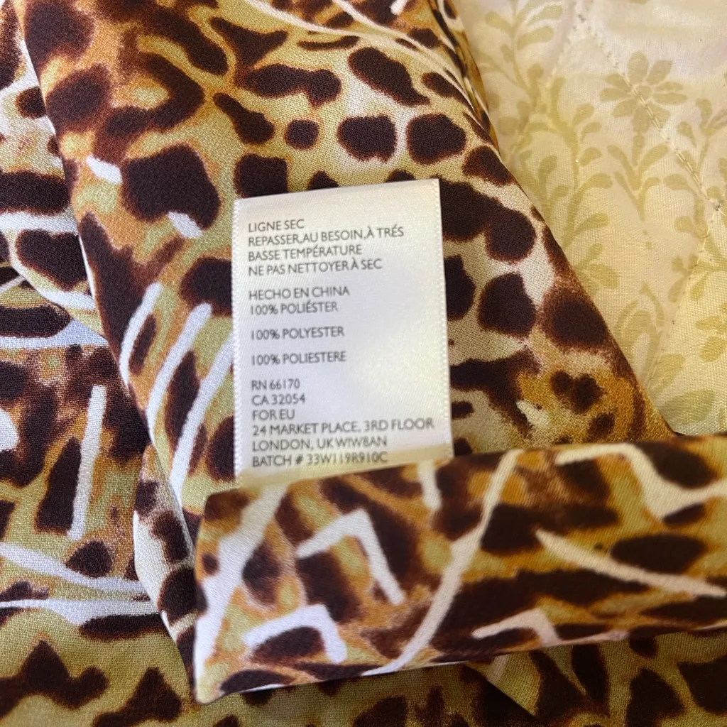 Silence + Noise Leopard Print Mini Skirt XS Urban Outfitters Animal Tribal Y2K - Image 9