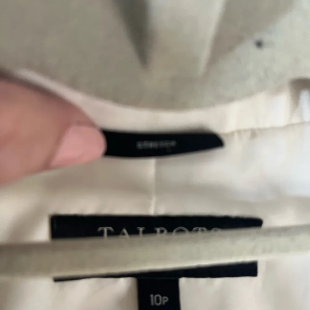 Talbots Cream Blazer Structured Tailored Fit - Image 7