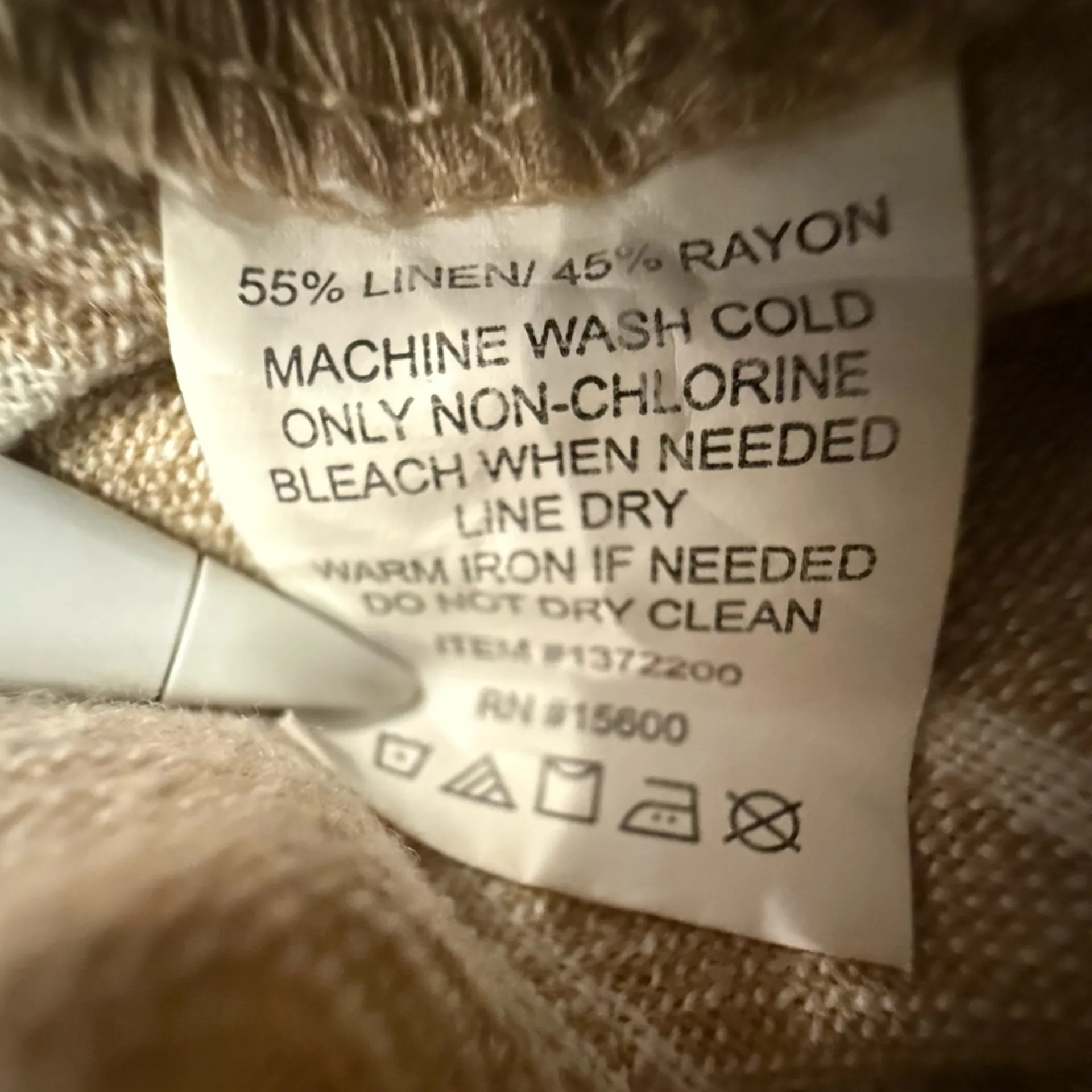 **Briggs Women’s Wide Leg Pants – Tan with White Stripes, Size L** - Image 6