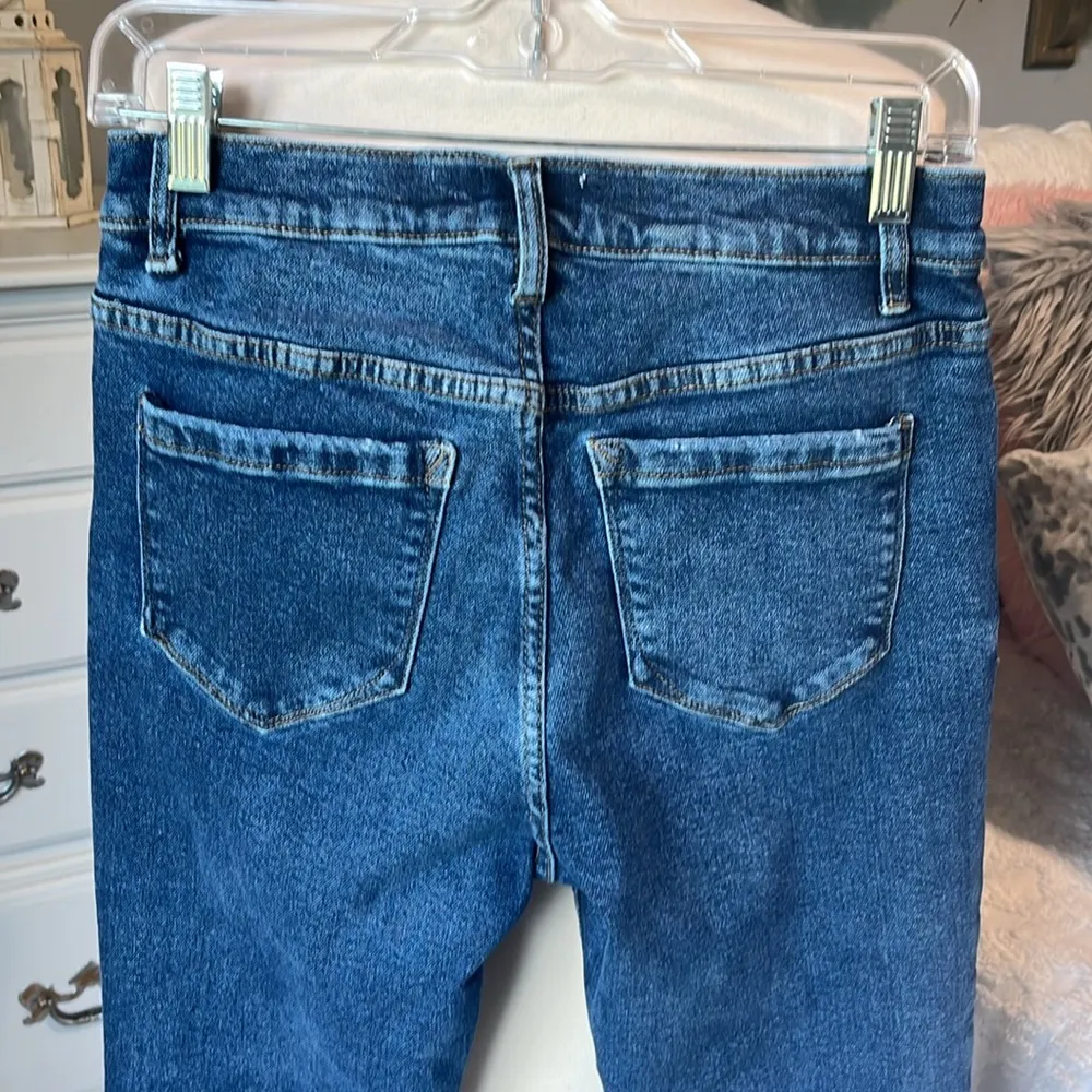 Vintage Style High Rise Bootcut Jeans - Image 8