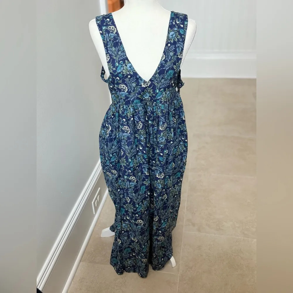 Vintage Cottontail Originals Blue Floral Maxi Dress  Made in USA Size M -  $145 - From Amy