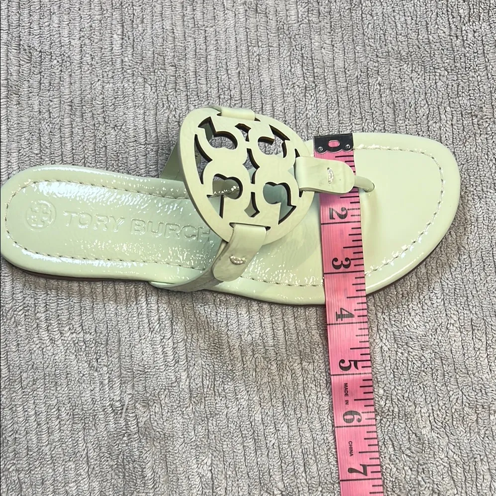 Tory Burch miller naplak leather clr meadow mist/400. size6 - Image 11