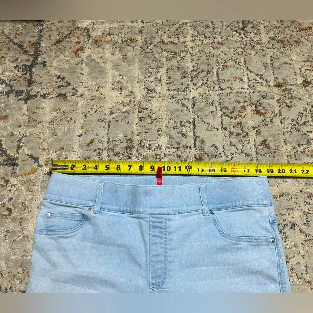 SPANX Light Blue Flared Bootcut pull on Jeans size 2X high waist tummy control - Image 6