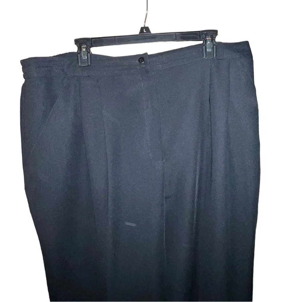 Maggie McNaughton black dress pants with pleats and front pockets - Image 2