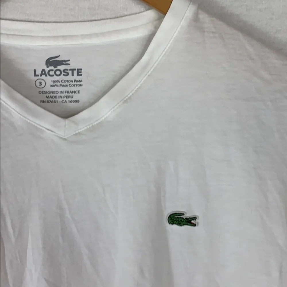 Lacoste white long sleeve - Image 2