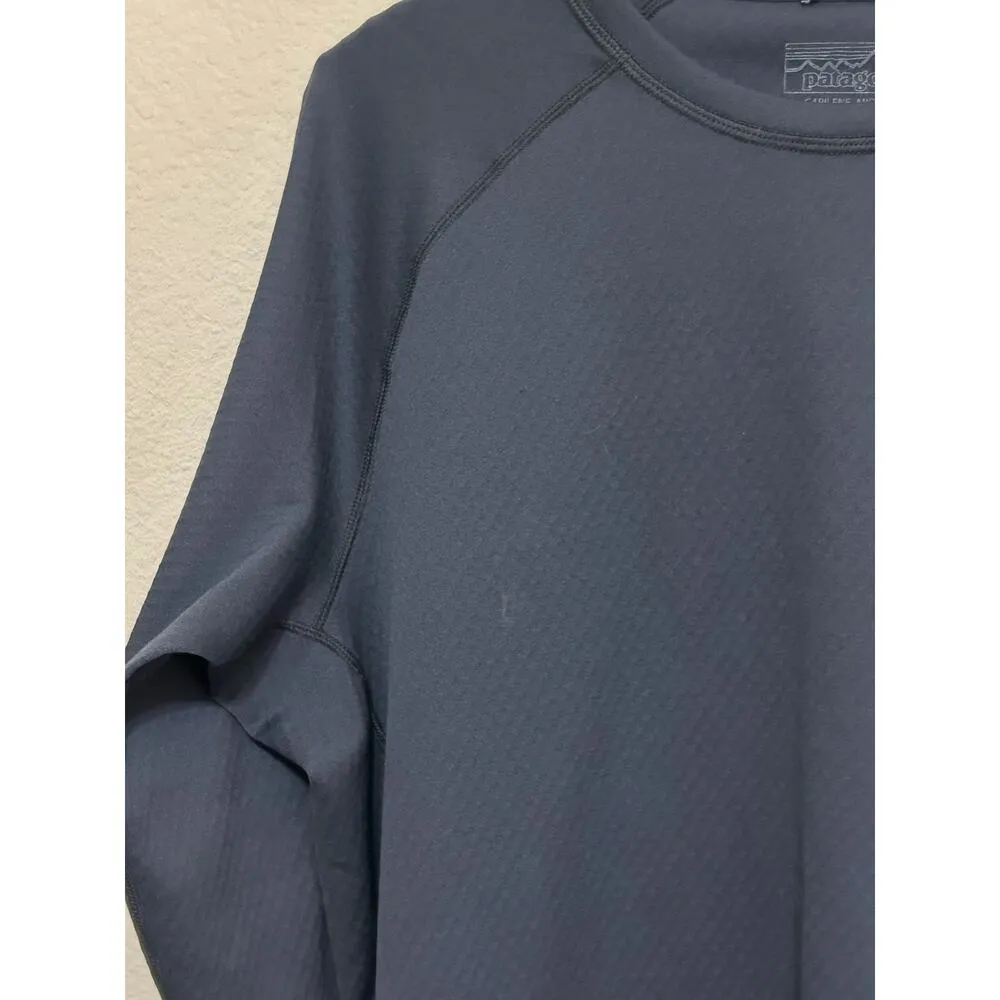 Patagonia Capilene Midweight Gray Shirt Womens Size Medium Base Layer TINY FLAW - Image 7