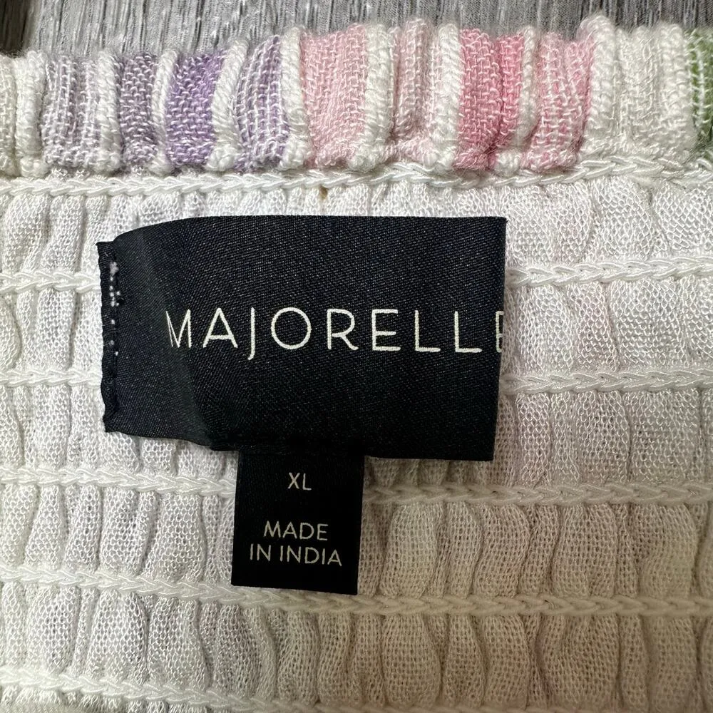 Majorelle Revolve Everest Top in Pastel Pink Purple Green Crop Top - Image 5