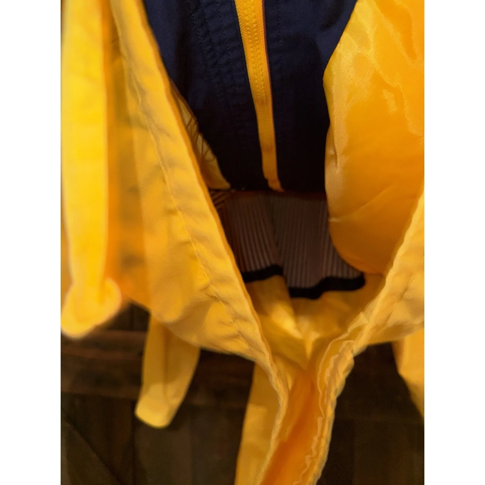 VTG NYG New‎ York Girl 90s Women's M Nautical Jacket Lightweight Casual Yellow Size M - Image 8