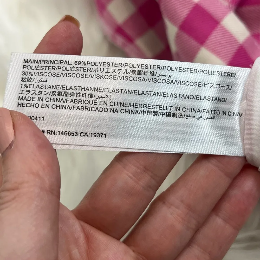 NWT Finders Keepers Pink Gingham Midi Dress - Image 13