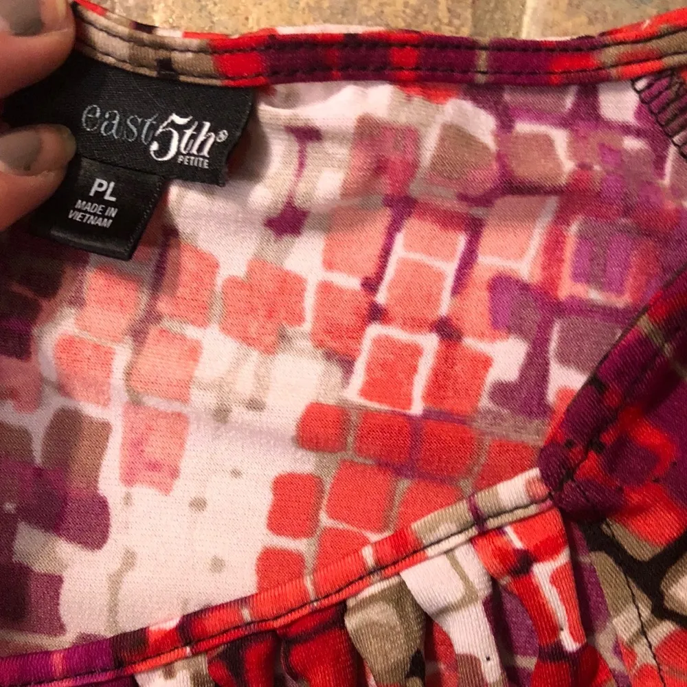 EAST 5th Large Petite patterned dress top - Image 4