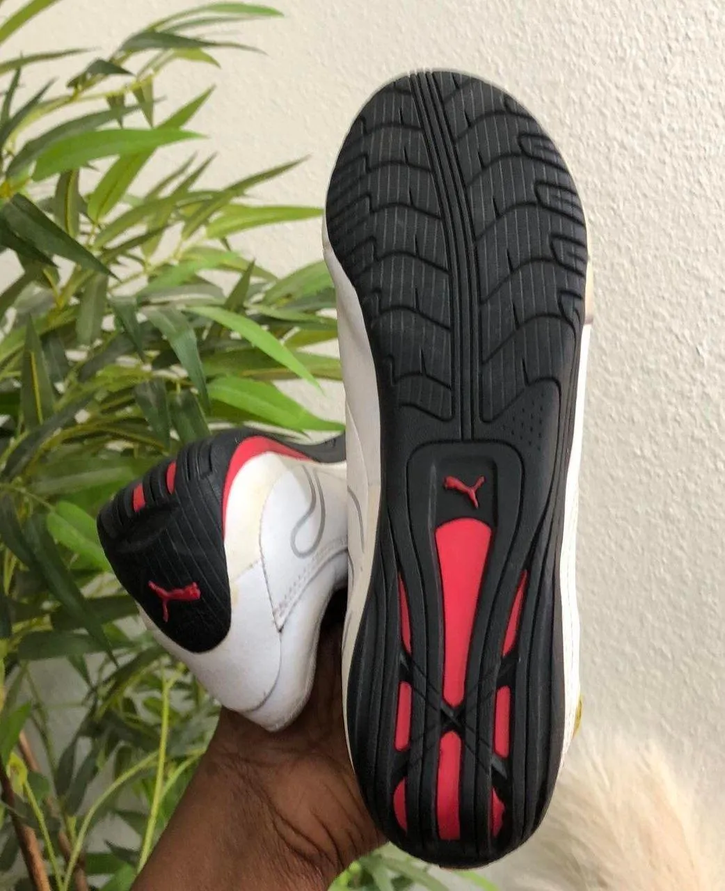 Y2K  x Ferrari white red Vintage lace up sporty sneakers trainers #samba #gazelle #adidas #skechers goth grunge Preloved as pictured - Image 5