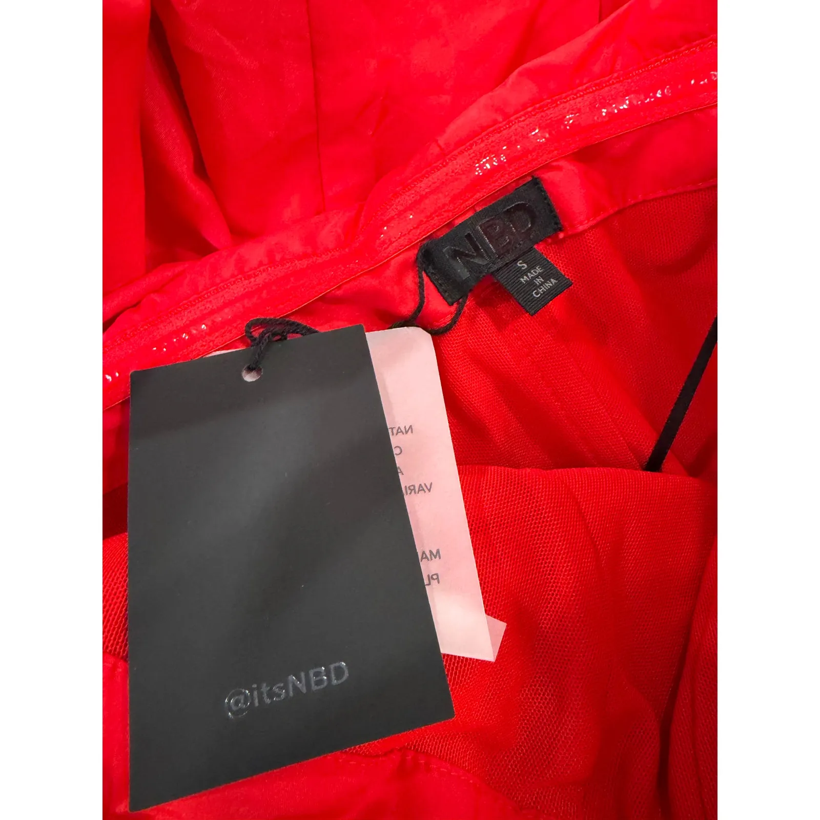 NBD The Jadis Red Elegant Black Tie Formal Romantic Drama Maxi Dress NWT $368 S - Image 3