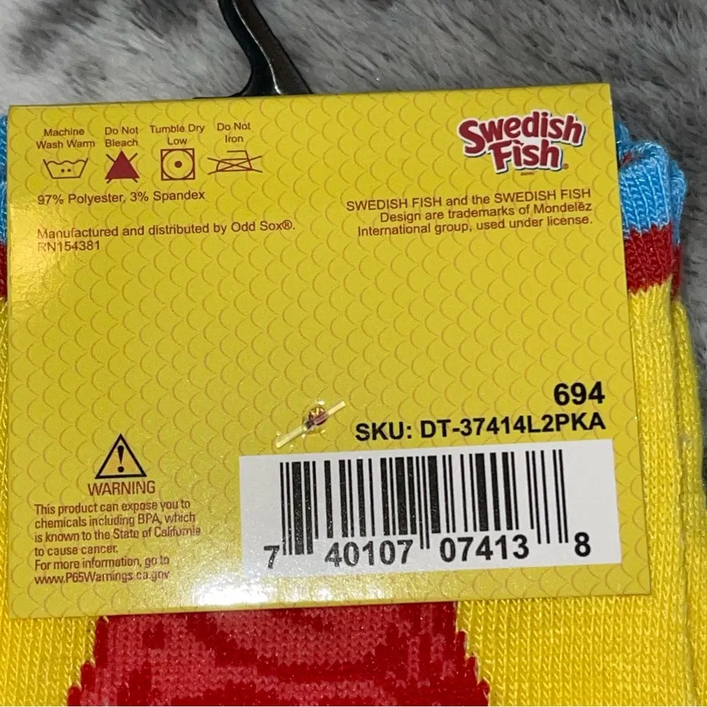 Swedish Fish Sock Set Yellow - Image 4