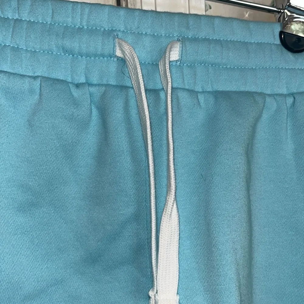 Under Armour Baby Blue Cotton Blend Loose Elastic PullOn Shorts w/ Drawstring-XL - Image 4