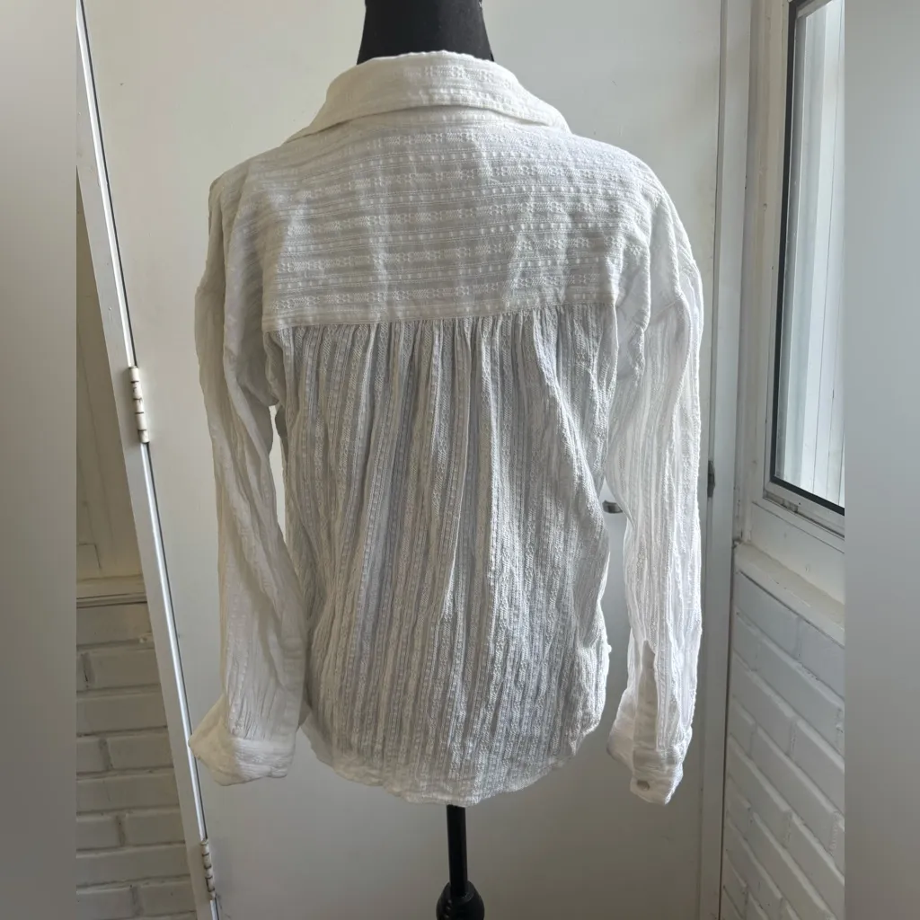 Faherty Olli 100% Organic Cotton‎ Top XS boho Americana minimalist - Image 7