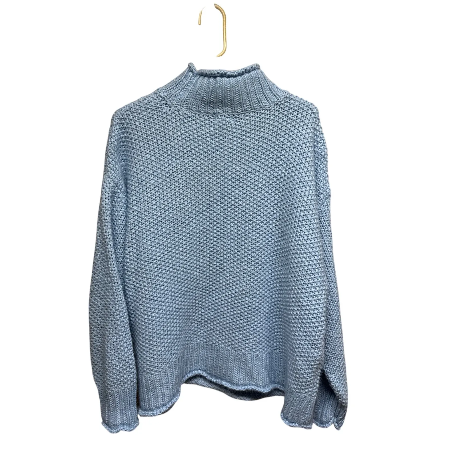 Ana A New Approach Women's PXXL Petite Blue Knit Turtleneck Sweater Size undefined - Image 4