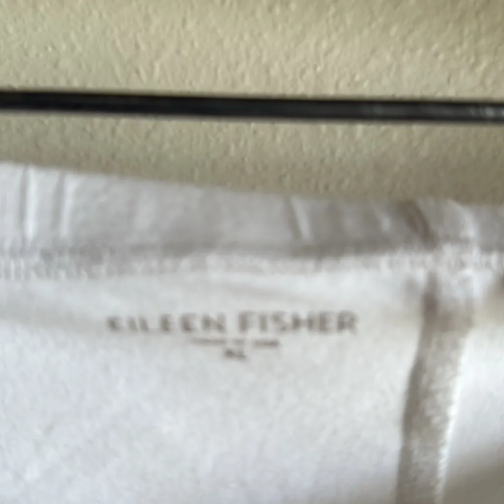Eileen Fisher White Leggings. - Image 3