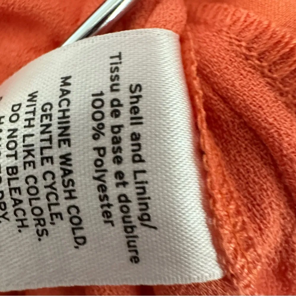 Halogen Wide Leg Cropped Pants Size XS Orange - Image 12