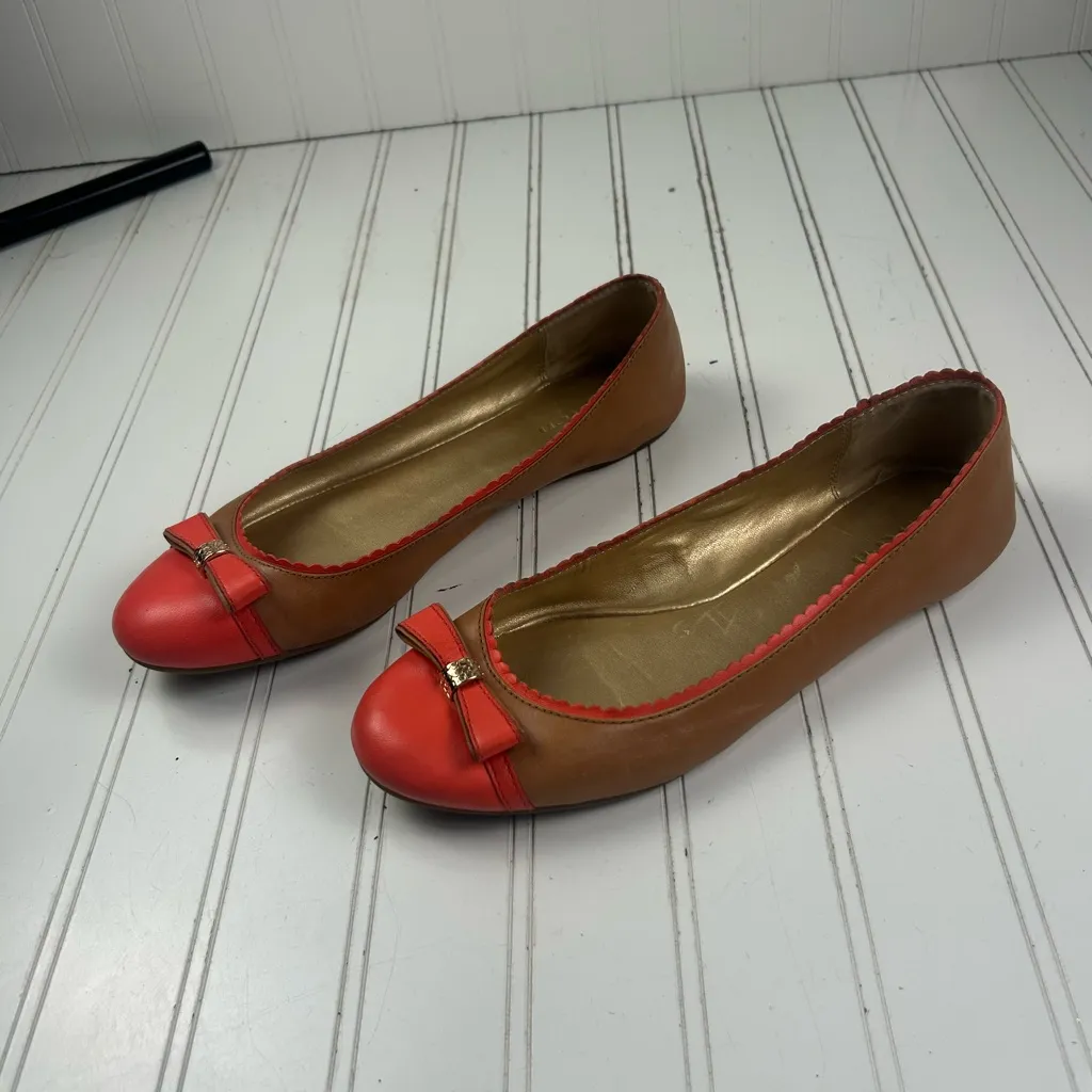 Coach Dorie Ginger Cerise Leather Ballet Flats Women’s Size 9B - Image 7