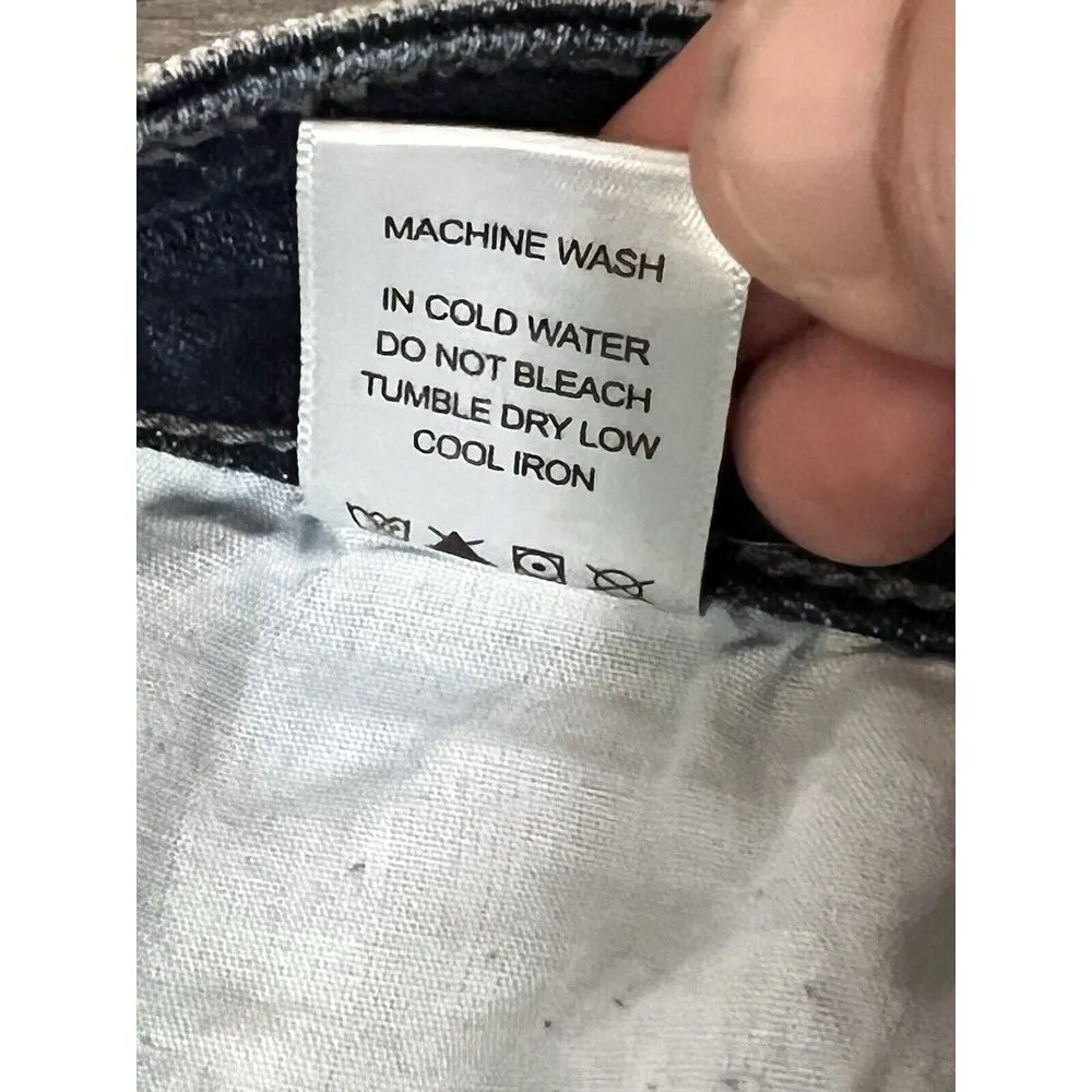 Judy Blue Bleach Splash Stretch Jeans 13/31 Mid Rise Distressed Womens - Image 10