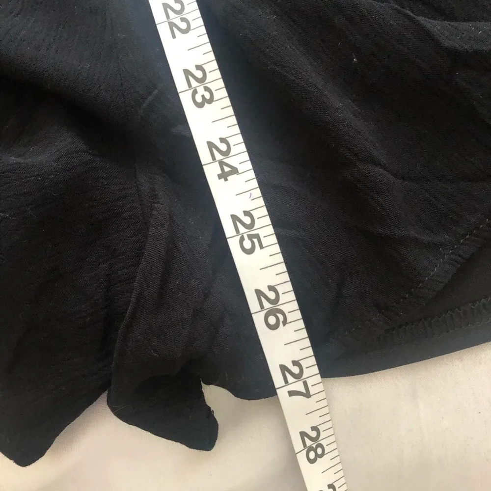 Love, Fire Off Shoulder Black Embroidered Romper M NWT - Image 6