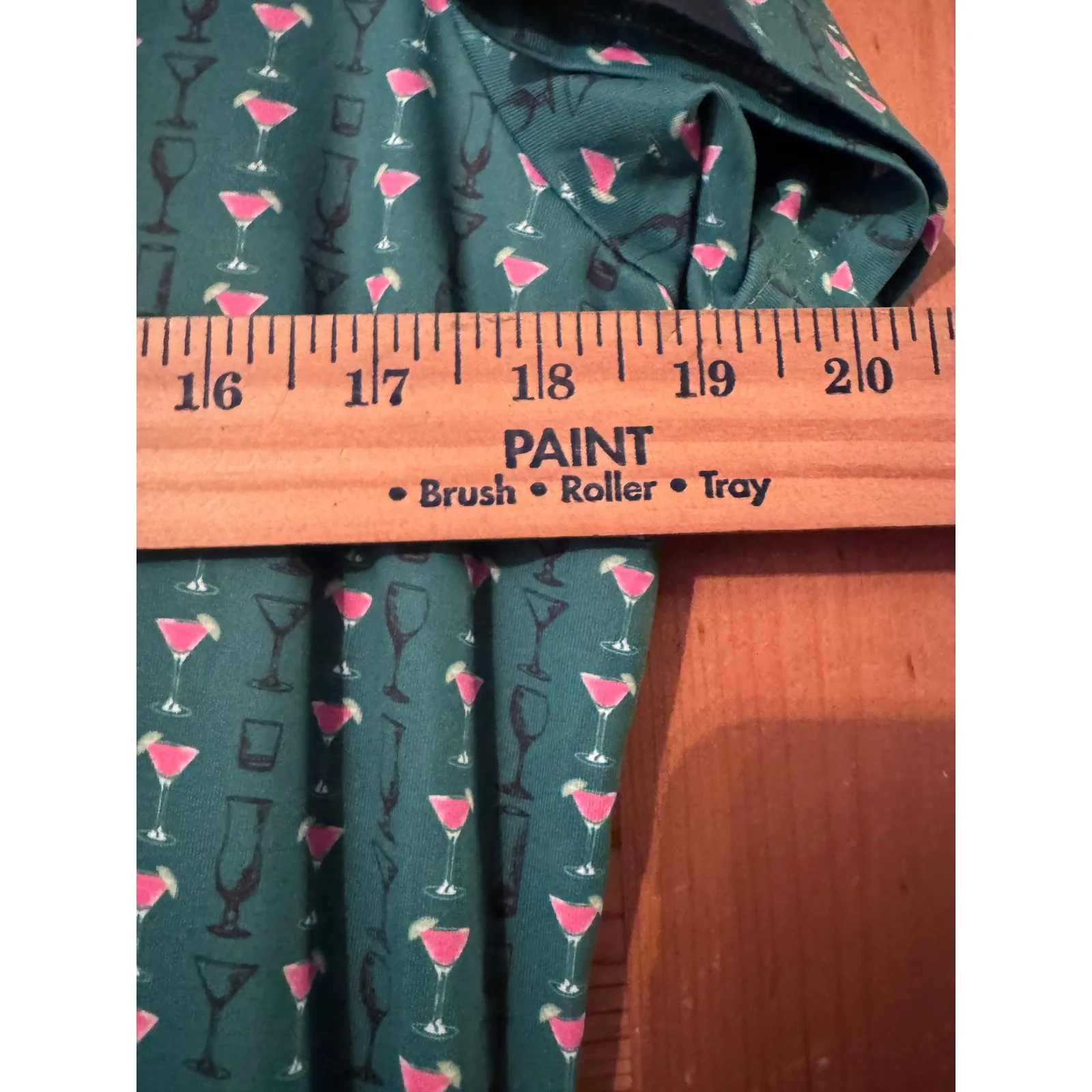 William Murray Golf Cocktail Print Polo Shirt Dress Green Pink Size L Size L - Image 7