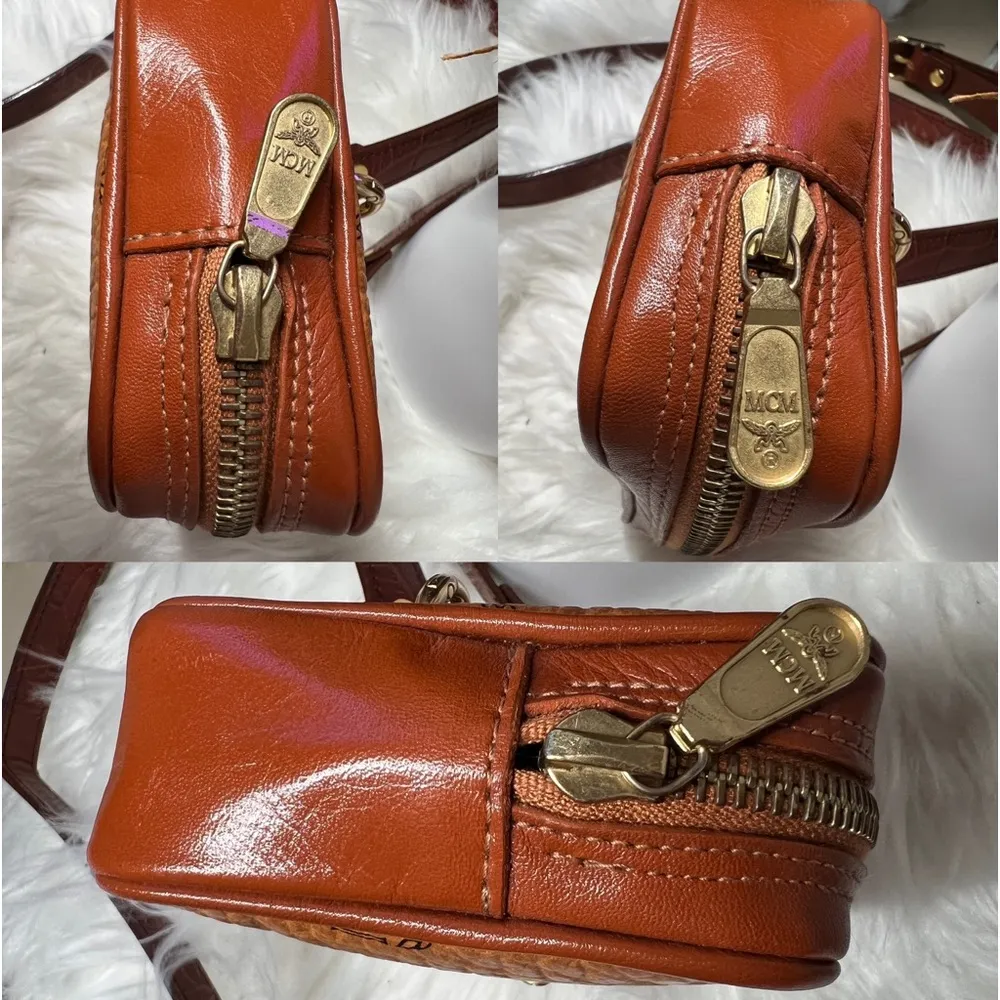 MCM Visetos Crossbody Bum Bag Zippy Pouch Make Up Coin Cosmetic mini bag - Image 7