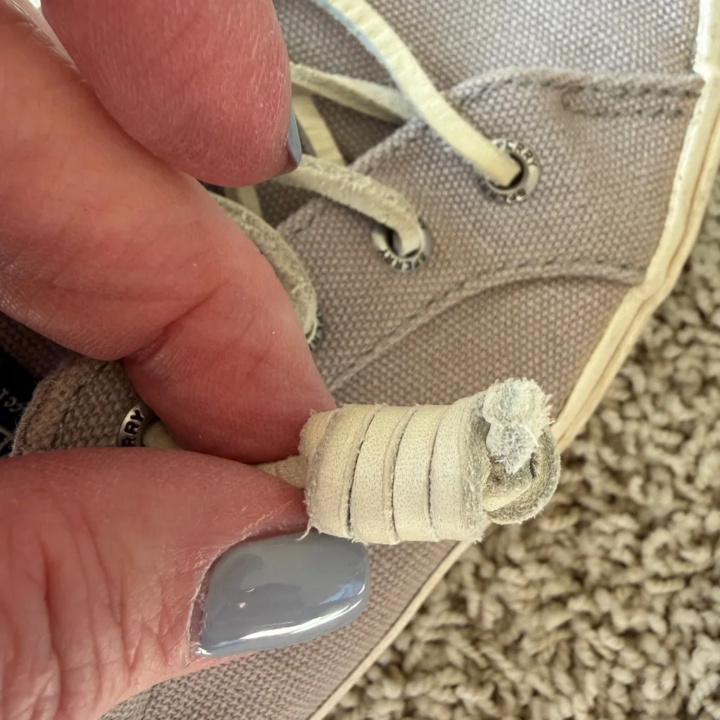 Sperry Topsiders Women’s Size 7.5 Gray Canvas Crest Vibe Sneakers F5 - Image 5