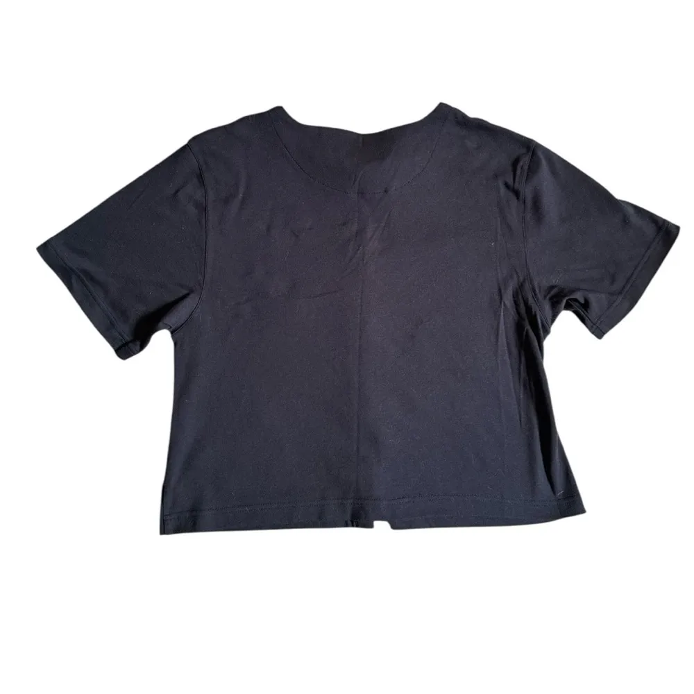 Vintage Ashley Designs Womens Size XL Black Fruit Print Blouse 80s Grannycore - Image 3