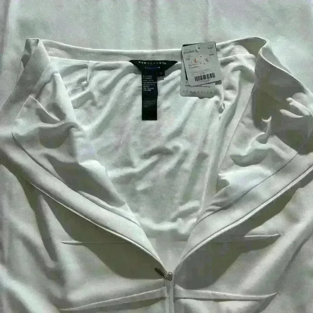New With Tags DONCASTER Women Skirt Size 10 White Pencil Knee Length Zip Career - Image 7