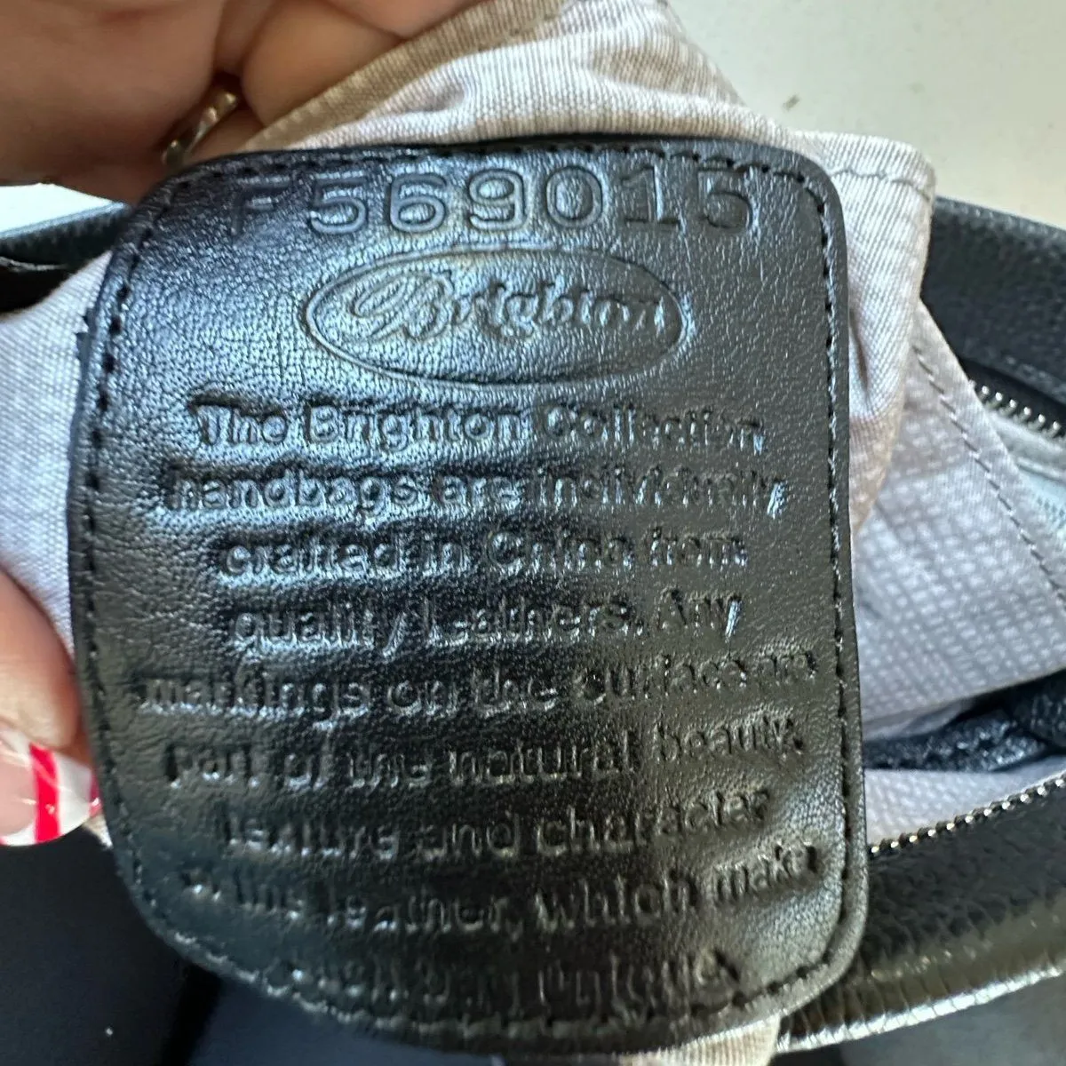 NWOT Rare Brighton Selena Organizer Pebble Leather Silver Hardware Crossbody Bag - Image 5