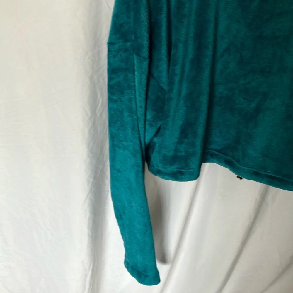 Urban Outfitters: Teal Fleece Pullover- Cropped- Boxy- S - Image 12