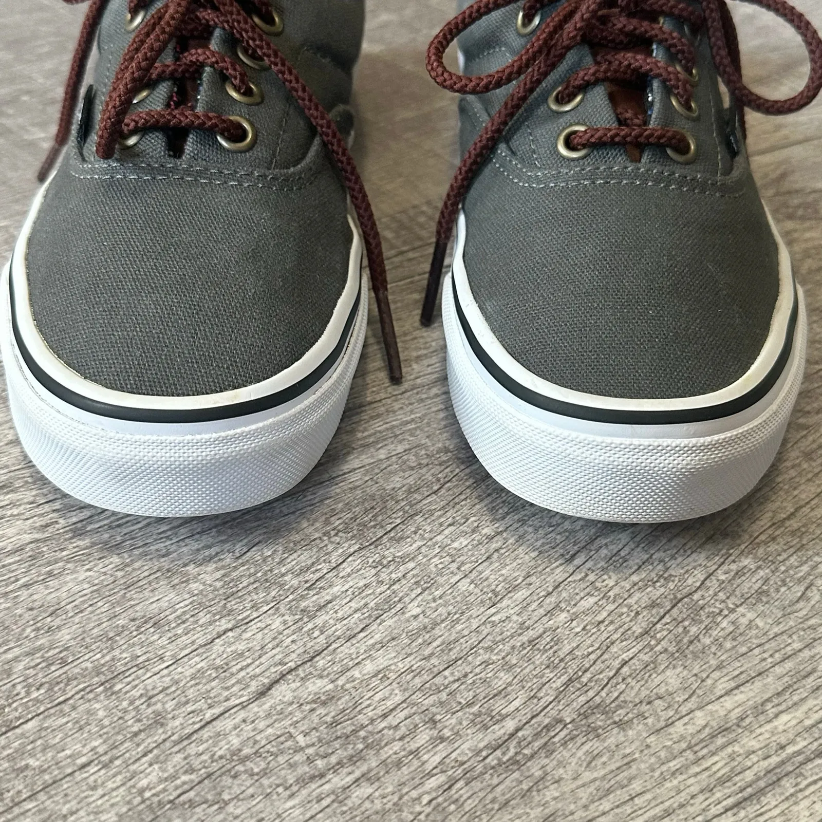 VANS Era 59 Charcoal Grey Skate Shoe Mens 5 / W 6.5 Aztec Print Leather Accent - Image 4