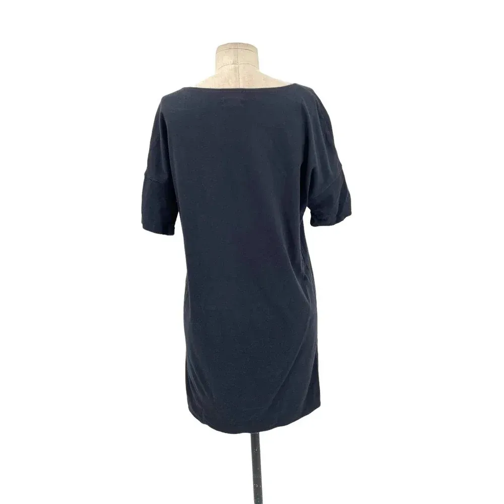 Aritzia Wilfred Free 100%‎ Cotton Black T-shirt Dress Size XS - Image 5