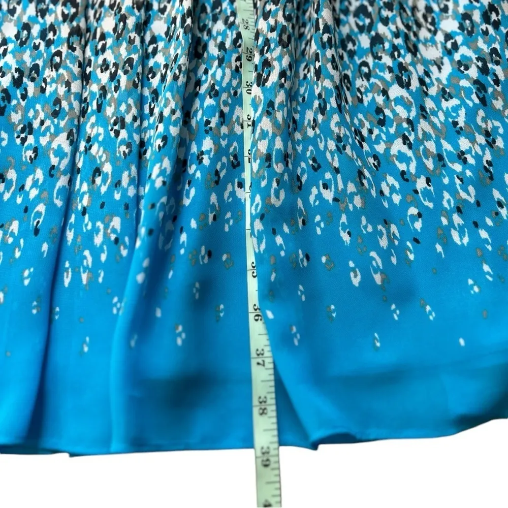 Ann‎ Taylor Women's Size 14 Animal Print Sleeveless V-Neck Mini Dress - Image 7