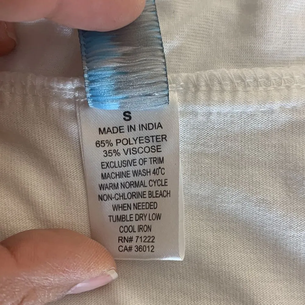 Rampage  Bridal White Ruffled Belted Bride Robe Size Small - Image 5