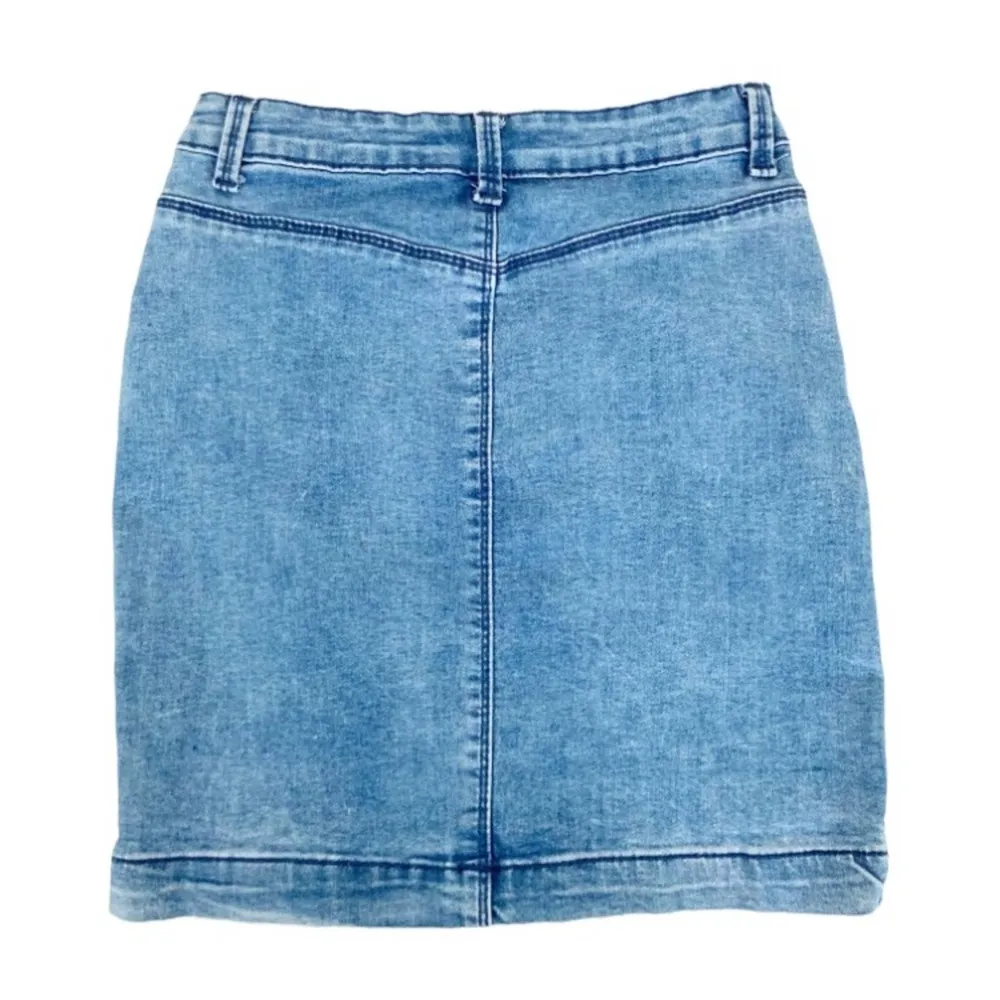 Missguided Denim Mini Skirt Sz 23 - Image 2