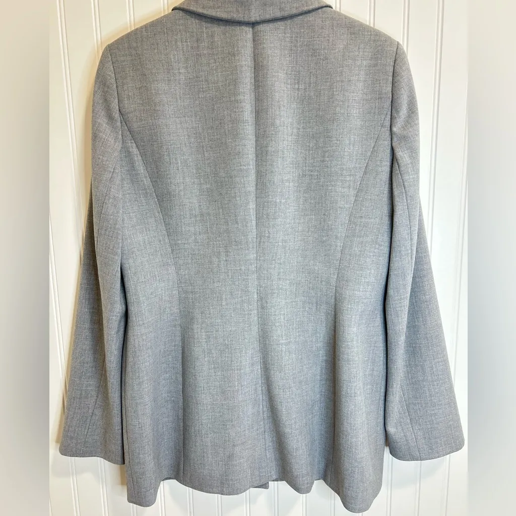 Austin Reed Classic Gray Women's Blazer vintage. USA long sleeve Size 8 - Image 4