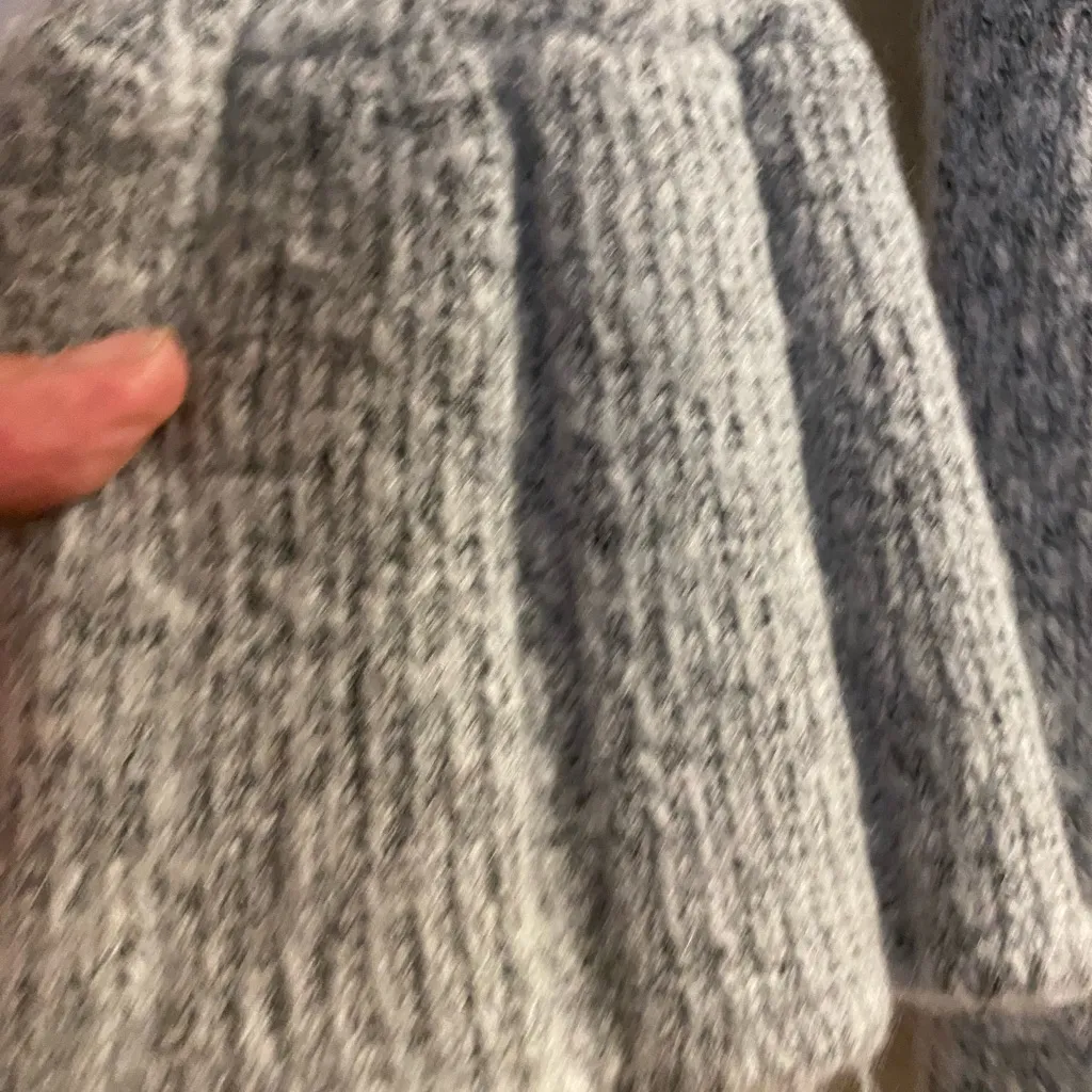 Wet Seal Womens Gray Grey Fleece Open Cardigan Sweater S Small - Image 3