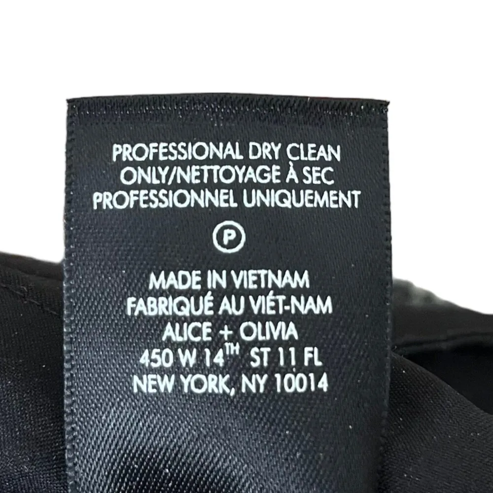 Alice + Olivia Wool Blend Houndstooth Cargo Jogger Pants Womens Size XS - Image 12