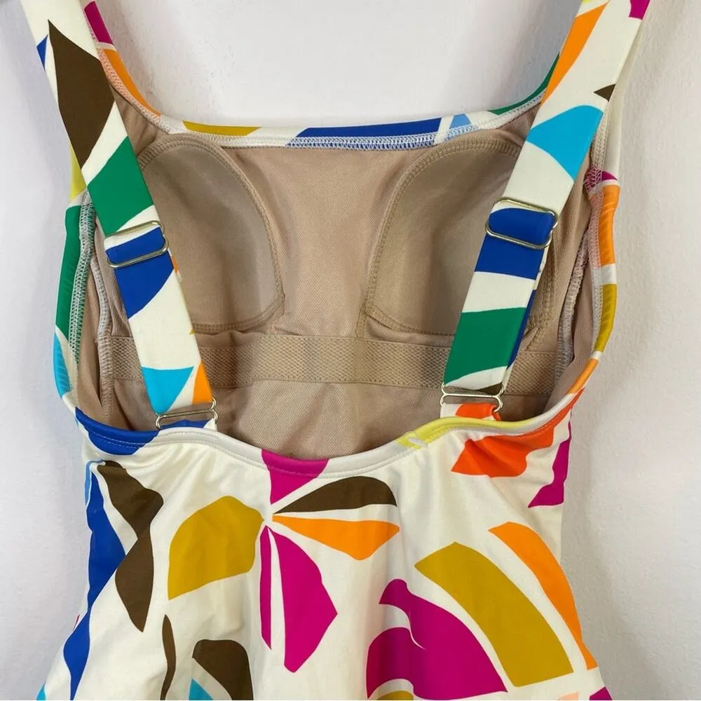 Tabitha Brown x Target Tropical Colorful One piece swimsuit bathing suit swim XS - Image 8