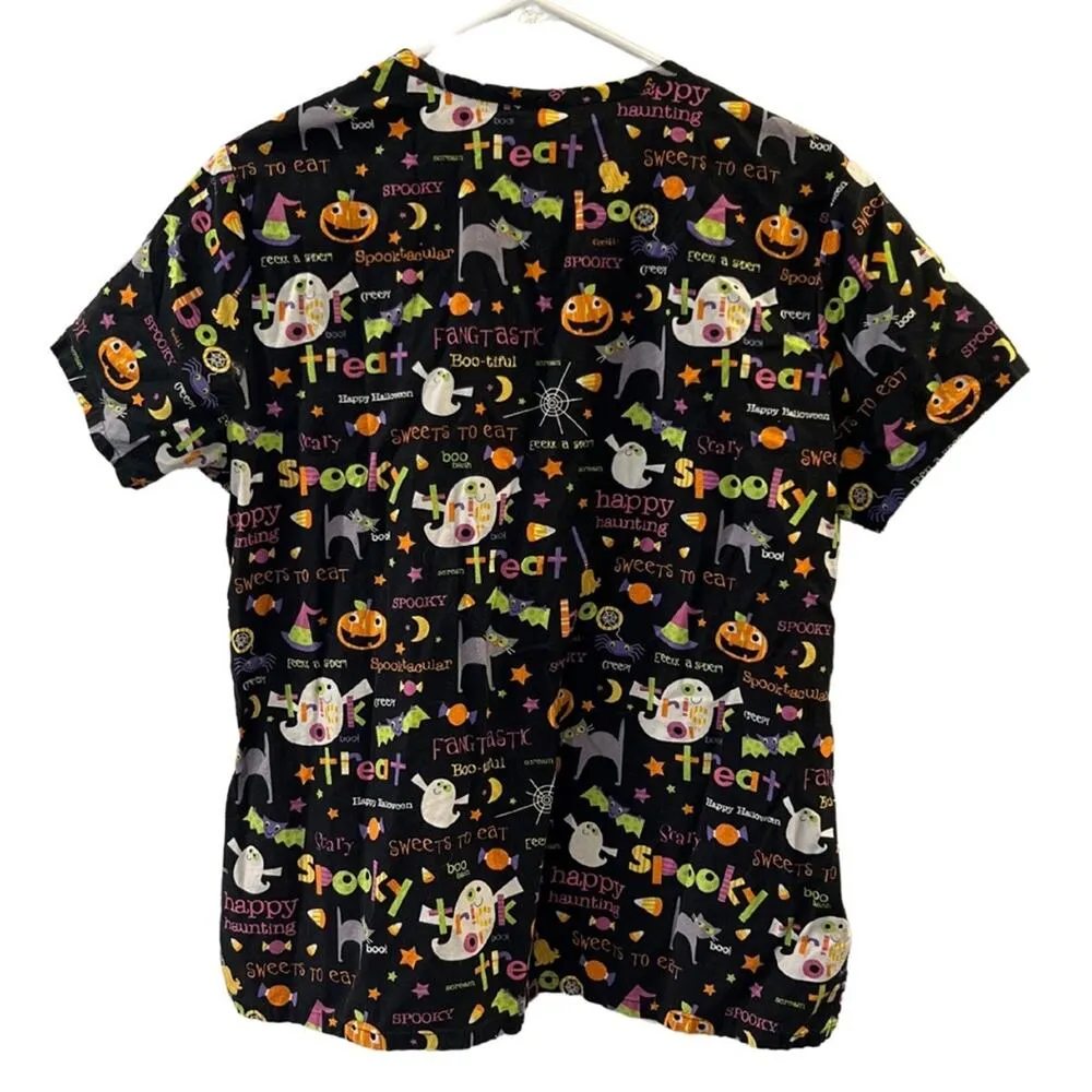 Women's Holiday Scrub Tops Size M Size M - Image 2