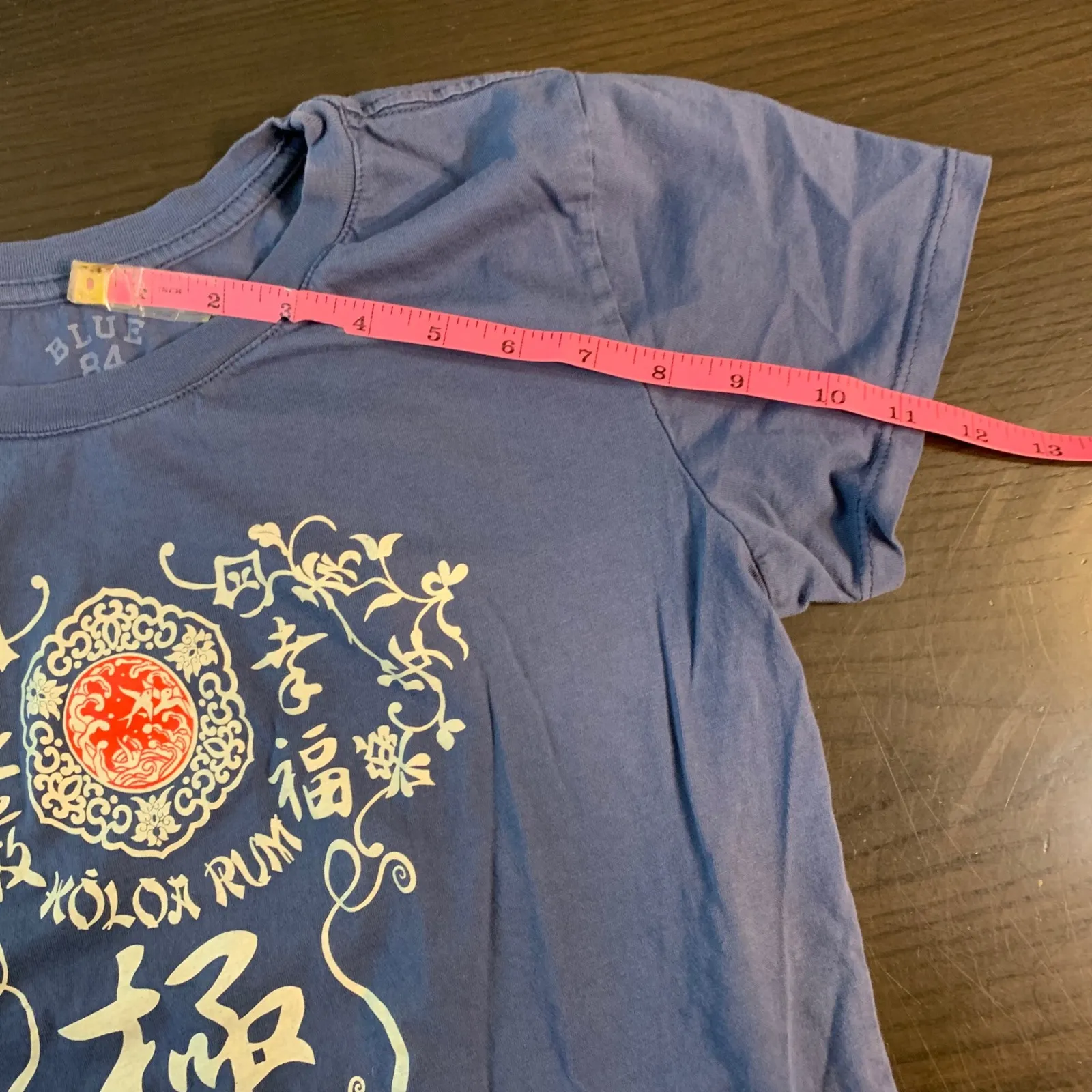 Koloa Rum Women's XL Kauai Hawaii Graphic T Shirt Blue Cotton Feminine Alcohol - Image 9