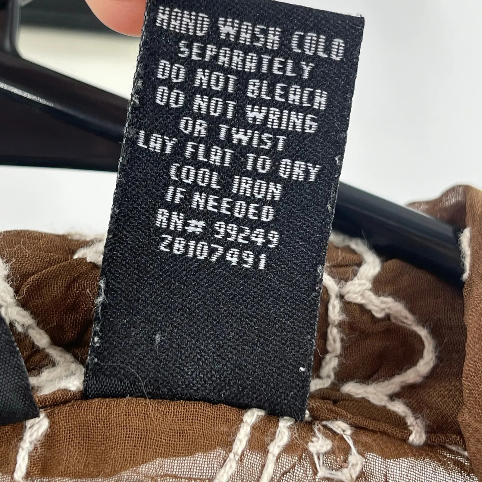 MAGGIE BARNES Button Down Shirt 3X Blouse Embroidered Beaded Plus Curvy Vintage - Image 13