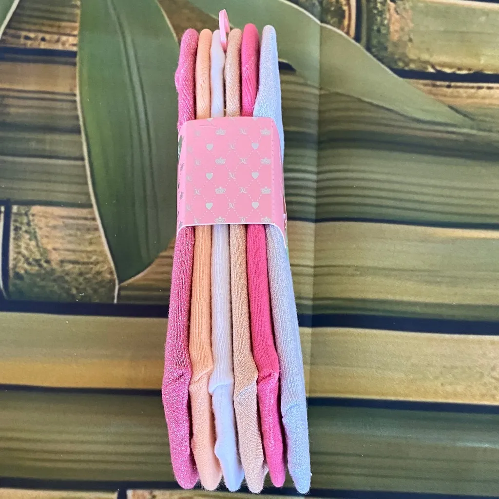 NWT Juicy Couture Multicolor Liner Socks 6 Pairs - Image 3