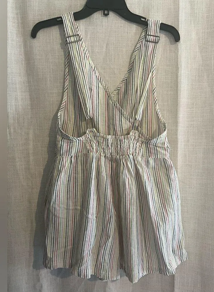 Vintage Havana linen romper/overalls White Size L - Image 2