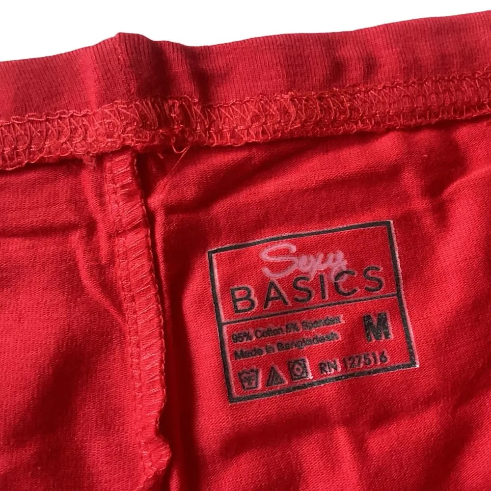 Sexy Basics Bike Shorts Red Size M - Image 2