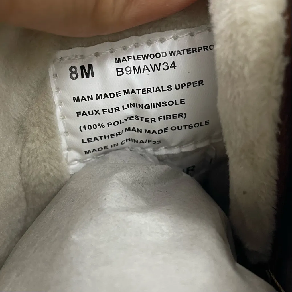 JBU by Jambu maplewood waterproof faux fur lining lace-up boots women’s Size 8M - Image 7