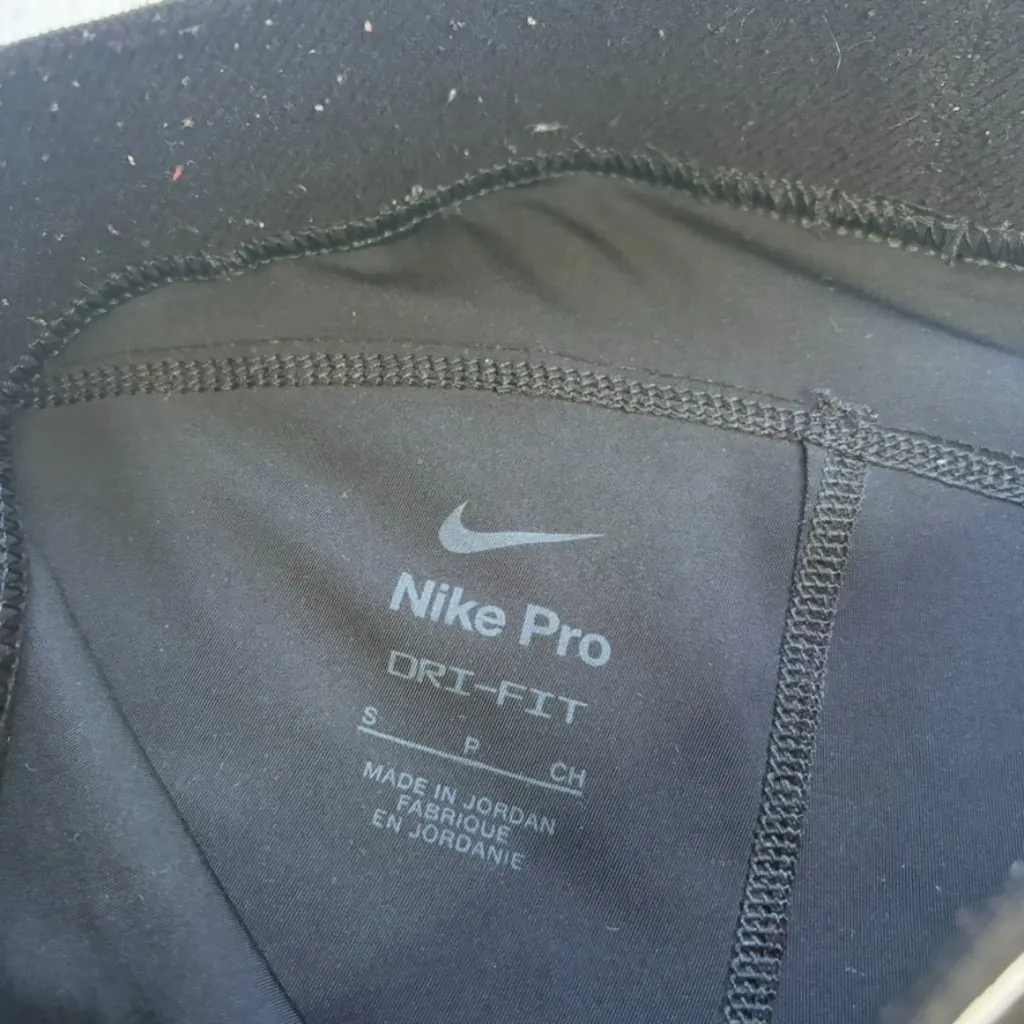 Nike Pro Black Compression Spandex Shorts Women's Small - Image 5